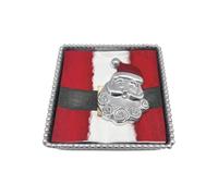 MARIPOSA SMILING SANTA SIGNATURE BEADED NAPKIN BOX SET