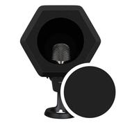 Marisflo Professional Microphone Isolation Ball with 2-Layered Pop Filter, High Density Foam Great Noise Cancellation