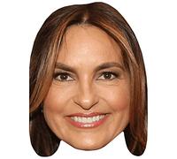 Mariska Hargitay (Smile) Celebrity Mask, Flat Card Face, Fancy Dress Mask