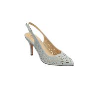 'Marisol' Slingback Court Shoes Lotus Silver 3