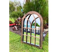Marissa's Garden & Gift - Bronze with black touch Outdoor/Indoor lightweight any weather mirror 76cm x 51cm x 4cm