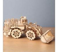 Marissa's Garden & Gift Wooden DIY Digger Construction Model Kit, 213 Pieces, 37 x 12.5 x 13.5 cm, Educational Building Toy
