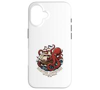Maritime Adventure Kraken Embrace Nautical Sea Monster Ocean Case for iPhone 16