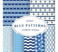 Maritime Bloom Nautical Scrapbook Paper Pad 8.5x8.5 20 Designs 80 Pages Double Sided Navy Blue Daisy Wave for Junk Journaling Card Making: Gingham ... Palette Collage Origami Mixed Media Art DIY