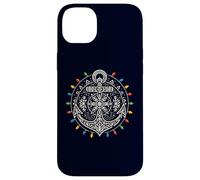 Maritime Christmas Anchor Mandala with Snowflake Design Case for iPhone 14 Plus