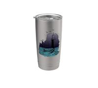 Maritime Lighthouse Compass Sailing Ship North Stainless Steel Insulated Tumbler