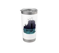 Maritime Lighthouse Compass Sailing Ship North Stainless Steel Insulated Tumbler