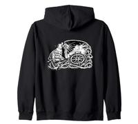 Maritime Lighthouse Compass Sailing Ship North Zip Hoodie