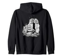 Maritime Lighthouse Compass Sailing Ship North Zip Hoodie