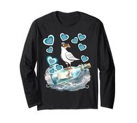 Maritime Retro Seagull Seagulls Bottle Message Sea Sailors Child Long Sleeve T-Shirt