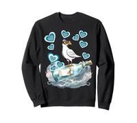 Maritime Retro Seagull Seagulls Bottle Message Sea Sailors Child Sweatshirt