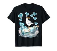 Maritime Retro Seagull Seagulls Bottle Message Sea Sailors Child T-Shirt
