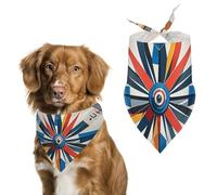 Maritime Sailboat Compass Dog Bandanas - Cute Pet Scarf for Dogs Cats Triangle Kerchief Bibs Soft Breathable Pet Bandanas Fashion Accessory for Puppy Small Medium Large Pets