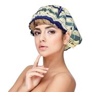 Maritime Sailboat Compass Print Adult's Satin Sleeping Cap, Satin Bonnet for Sleeping - Silk Sleep Cap for Women and Men Black, Black, One size