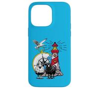 Maritime Sheep Lighthouse Children's Seagull Compass Case for iPhone 14 Pro Max