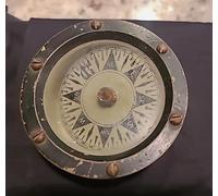 Maritime Treasures Antique Brass Nautical Compass - Vintage Navigation Instrument and Collectible Maritime Gift for Men, Sailors & Travellers