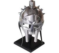 Maritime treasures Handcrafted Gladiator Helmet - Steel Roman Warrior Armour with Spikes - Ideal for Cosplay, Halloween, LARP, or Medieval Collectors