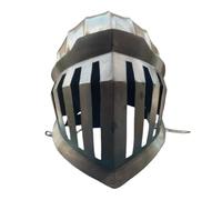 Maritime treasures Handmade Medieval Fantasy Armour Helmet Steel Knight Helmet for Cosplay, LARP, Halloween & Collectors Display