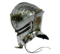 Maritime treasures Handmade Medieval Jousting Knight Armour Set - Polished Helmet & Costume Outfit for Cosplay, LARP, Halloween, Reenactments & Collectors Display