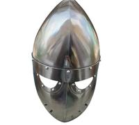Maritime treasures Handmade Norman Style Medieval Helmet - Polished Steel Armour for Cosplay, LARP, Reenactment, Halloween and Collectors