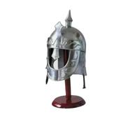 Maritime treasures Medieval Knight Helmet Replica - Full-Size Steel Armour Helmet for Cosplay, Halloween,LARP, Reenactments & Display