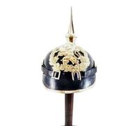Maritime treasures Prussian Spiked Helmet - Handcrafted Vintage German Pickelhaube Replica for Display, Reenactment & Costume Use