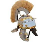 Maritime treasures Roman Style Helmet with Horsehair Crest - Handmade Medieval Armour Replica for Cosplay, LARP, Fancy Dress, Halloween and Collectors