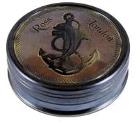 Maritime Treasures Ross London Vintage Brass Compass - Antique Navigation Instrument and Collectible Gift for Sailors, Fathers, Travellers and Collectors