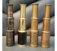Maritime treasures Set of 4 Brass Mini Telescopes Vintage Pirate Spyglass Collection, Antique Folding Nautical Scopes for Decor, Gifting & Collectors