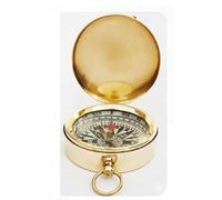 Maritime treasures Vintage Brass Pocket Compass with Lid Antique Style Navigation Compass Portable Hiking, Camping, Scouts, Outdoor Survival & Gift for Men