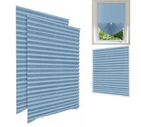 Maritown 2Pack No Drill Temporary Blinds Stick on for Windows Door Easy Fit