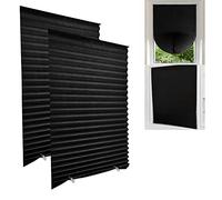 Maritown 2Pack No Drill Temporary Blinds Stick on for Windows Door Easy Fit
