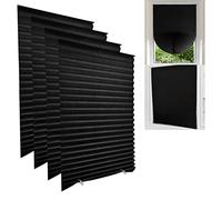 Maritown 4Pack No Drill Temporary Blinds Stick on for Windows Door Easy Fit