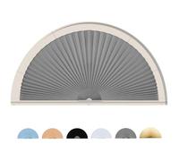 Maritown Arch Windows Shades No Drill Blinds Easy Cut to Size Stick on Blinds for Windows Blackout Shades Sun-Light Light Filtering and Privacy Protection
