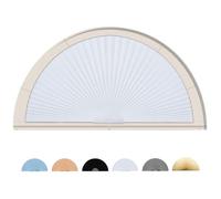 Maritown Arch Windows Shades No Drill Blinds Easy Cut to Size Stick on Blinds for Windows Blackout Shades Sun-Light Light Filtering and Privacy Protection
