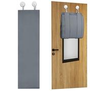 Maritown Blackout Classroom Window Curtains No Drill Door Coverings Tie Up Shade Thermal Small Sliding Door Curtain Privacy Protective Window Blinds for Home, 20 x 90cm, 1 Panel