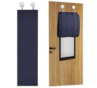Maritown Blackout Classroom Window Curtains No Drill Door Coverings Tie Up Shade Thermal Small Sliding Door Curtain Privacy Protective Window Blinds for Home, 20 x 90cm, 1 Panel