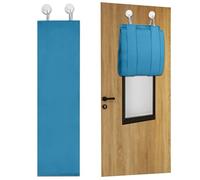 Maritown Blackout Classroom Window Curtains No Drill Door Coverings Tie Up Shade Thermal Small Sliding Door Curtain Privacy Protective Window Blinds for Home, 20 x 90cm, 1 Panel