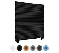 Maritown No Drill Blinds Non-Woven Fabric Cut to Size Blackout Thermal Easy Fit Self Adhesive Stick On Pleated Temporary Shades Clip in Paper for Windows Patio Doors Kitchen, WxH 60x150cm/23.6x59''