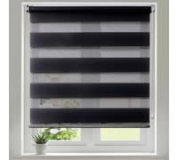 Maritown No Drill Day and Night Zebra Roller Blinds for Windows Easy Fit