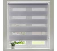 Maritown No Drill Day and Night Zebra Roller Blinds for Windows Easy Fit
