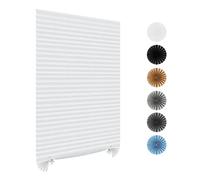 Maritown No Drill Stick on Blinds for Windows Temporary Pleated Shades