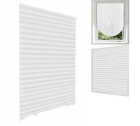 Maritown No Drill Temporary Blinds for Windows Stick on Pleated Shades