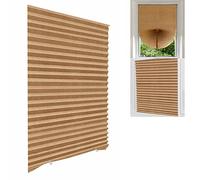 Maritown No Drill Temporary Blinds for Windows Stick on Pleated Shades