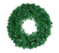 Maritown Plain Wreath to Decorate 30cm 40cm 50cm Artificial Plain Wreaths for Decorating Green Wreath Base for Christmas Xmas Halloween Spring Wreath Making Supplies Decorations for Front Door