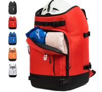 MARITTON SIK Boot Bag - Ski Boots and Snowboard Boots Travel Backpack for Ski Helmet, Goggles Gloves Ski, Snowboard & Accessories (Red)
