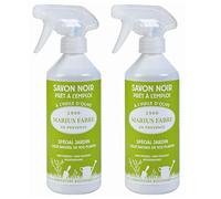 Marius Fabre Black Liquid Soap in Spray Bottle - Specially Designed for the Garden - 2 x 500ml