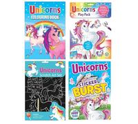 Marjen Mega Unicorn Colouring and Activity Set - Including Scratch Art Set, Colouring Book, Play Pack, and Sticker Burst. Ignite Boundless Creativity fueling Joy Through Magical Imagination!