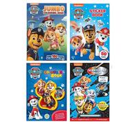 Marjen Paw Patrol Activity Set 1 - - Includes Jumbo Colouring Book, Scratch Art Book, Colouring and Sticker Book. Providing Hours of Entertainment and Creativity for Young Fans of Paw Patrol.