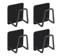 Marjoramy 4 PCS Stainless Sponge Holder,Self-Adhesive Sponge Drain Rack,Sink Dish Sponge Rack,Rustproof Sink Caddy Sponge Rack for Kitchen,Bathroom,Sink Storage